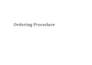 create your standard operating procedures